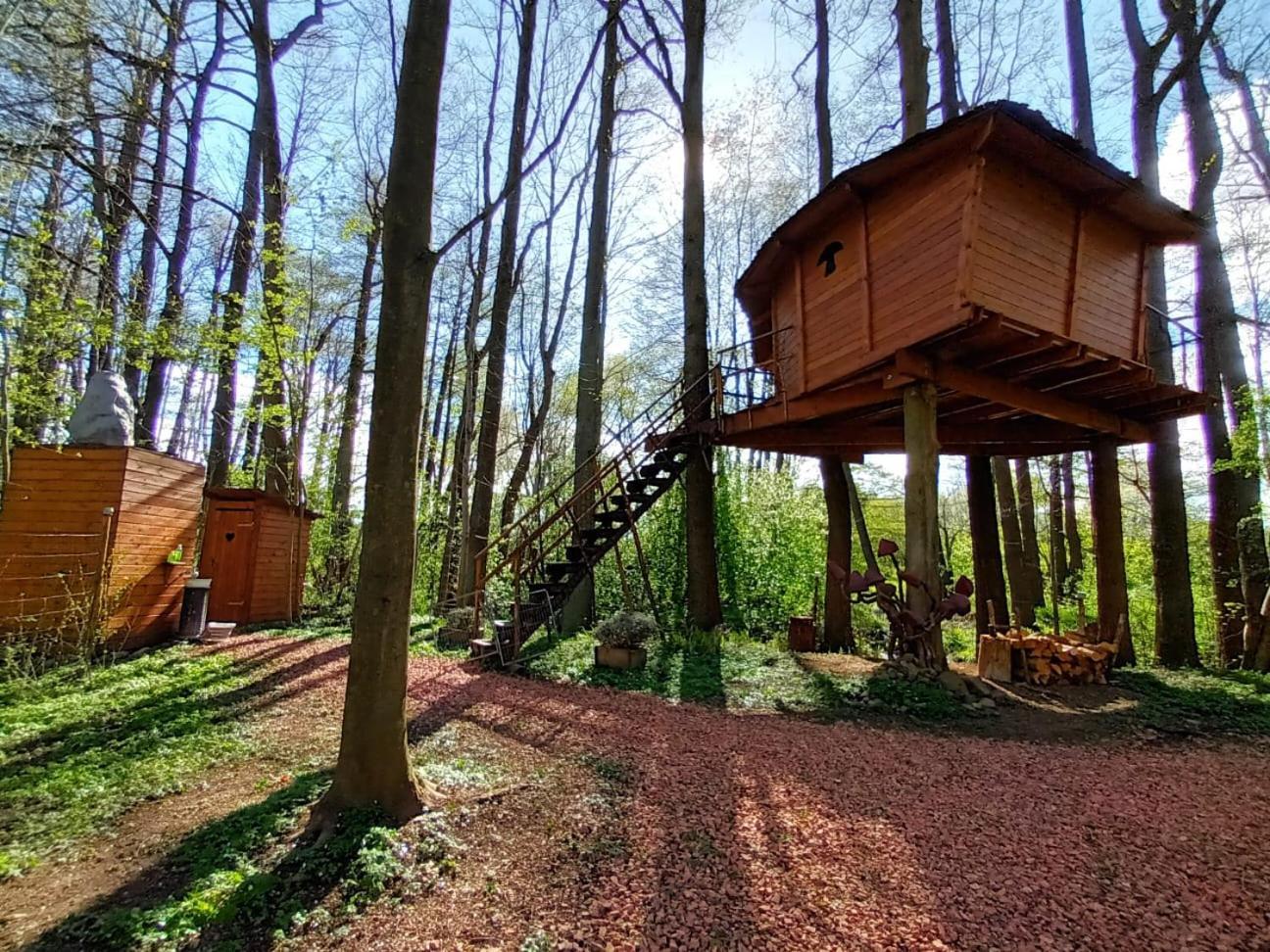 Вилла Treehouse V Brdech Bohutin  Экстерьер фото